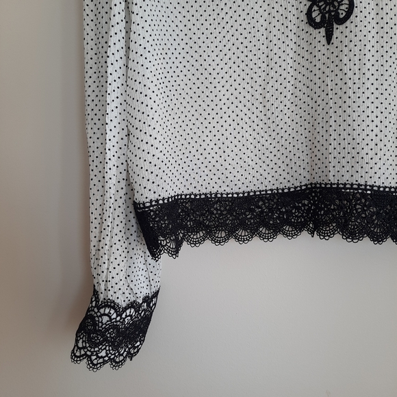 The Kooples polka dots & lace blouse - Picture 9 of 12